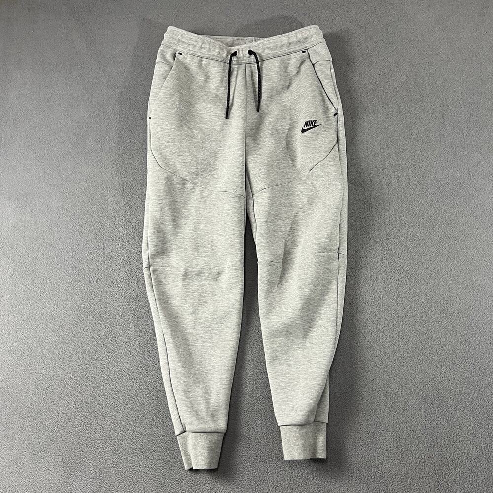 Nike Pants Mens Small Gray Tech Fleece Sweatpants Joggers Athletic Drawstring